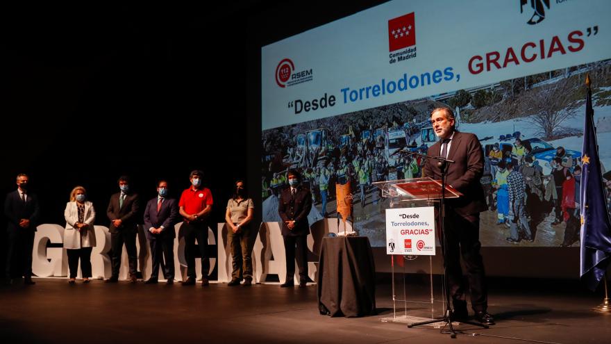 Enrique López ha participado en el acto de homenaje a la ASEM 112 que ha organizado el Ayuntamiento de Torrelodones