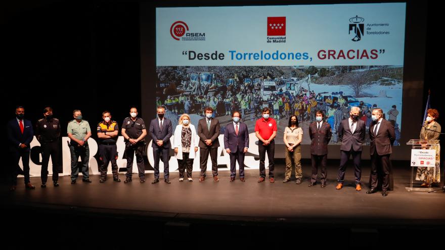 Enrique López ha participado en el acto de homenaje a la ASEM 112 que ha organizado el Ayuntamiento de Torrelodones