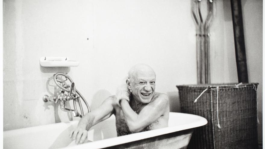 David Douglas Duncan. Primera visita a Picasso en La Californie.1956