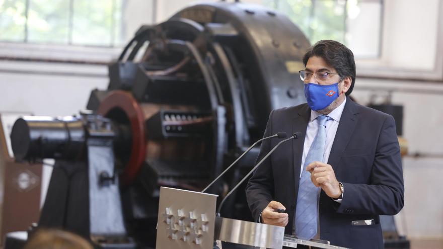 David Pérez durante la presentación de la encuesta de Percepción de Calidad del Servicio de Metro de Madrid