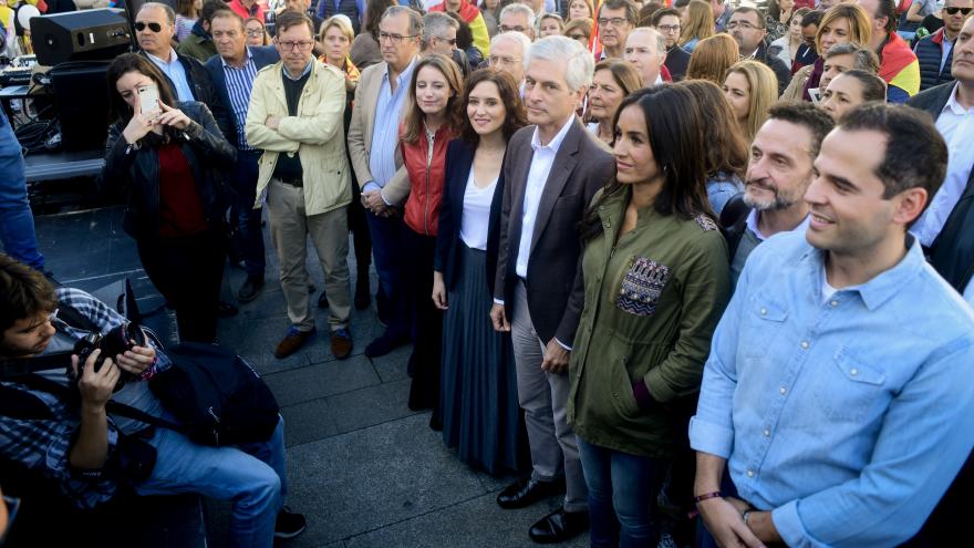 Díaz Ayuso en la cocentración Juntos por España