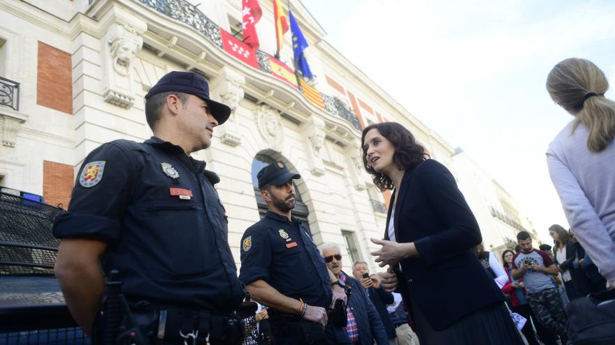 Díaz Ayuso en la cocentración Juntos por España