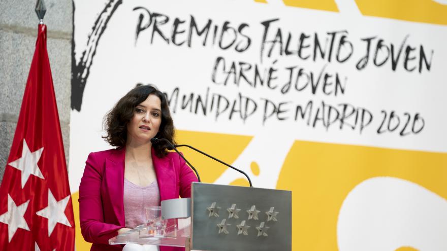 Díaz Ayuso en los Premios Talento Joven