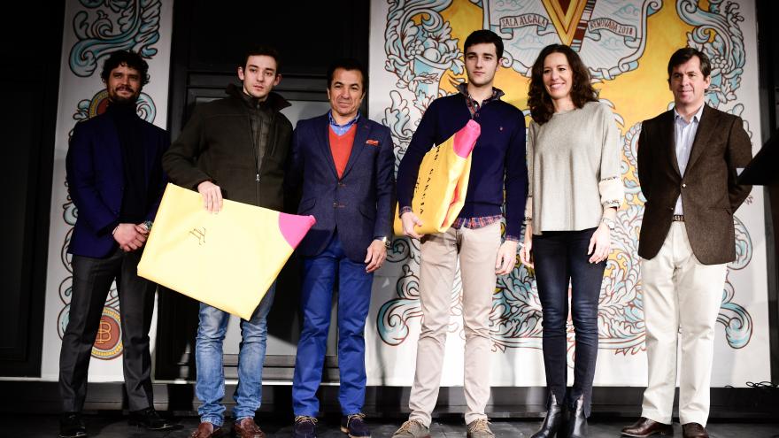 Eugenia Carballedo durante la celebración navideña de la escuela de tauromaquia José Cubero Yiyo