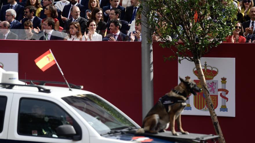 Díaz Ayuso asiste a la celebración del Día de la Fiesta Nacional presidida por los Reyes