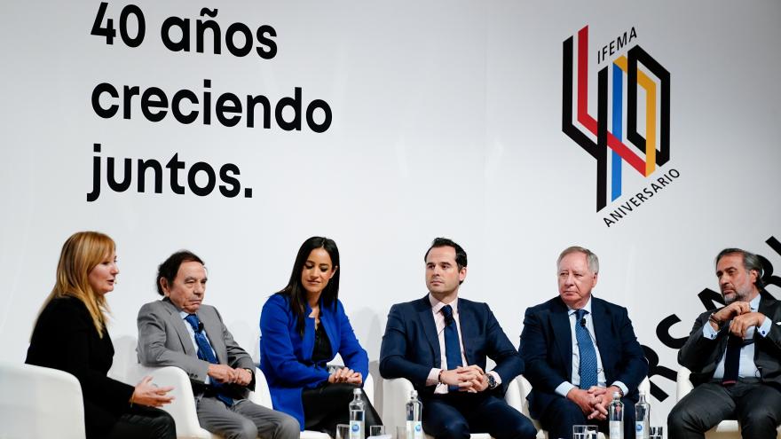 Ignacio Aguado durante la clausura de los actos de celebración del 40 aniversario de IFEMA