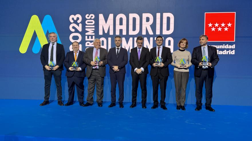 El consejero Carlos Novillo en los Premios Madrid Alimenta