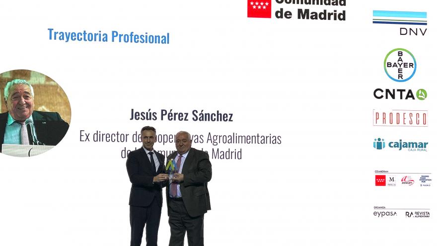 El consejero Carlos Novillo en los Premios Madrid Alimenta