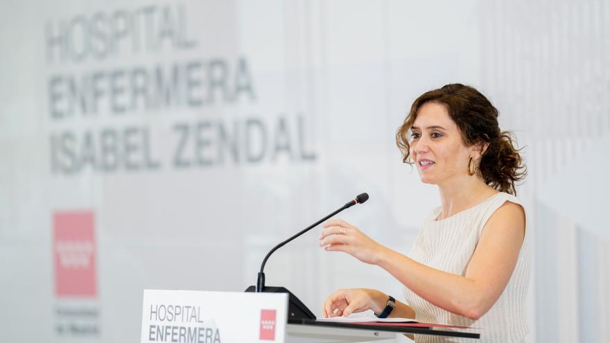 La presidenta durante la presentación del proyecto