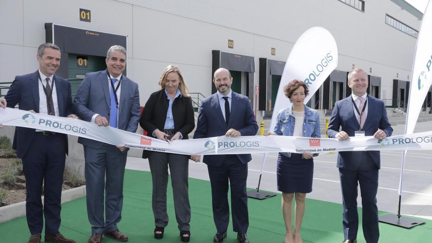 Pedro Rollán y Rosalía Gonzalo en la empresa Prologis