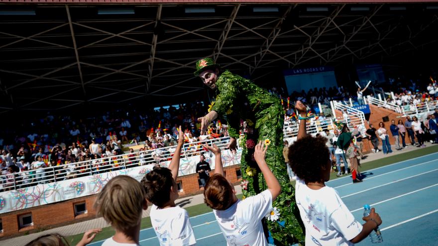 Niños disfrutando en las XXVIII Olimpiadas Escolares de Las Rozas