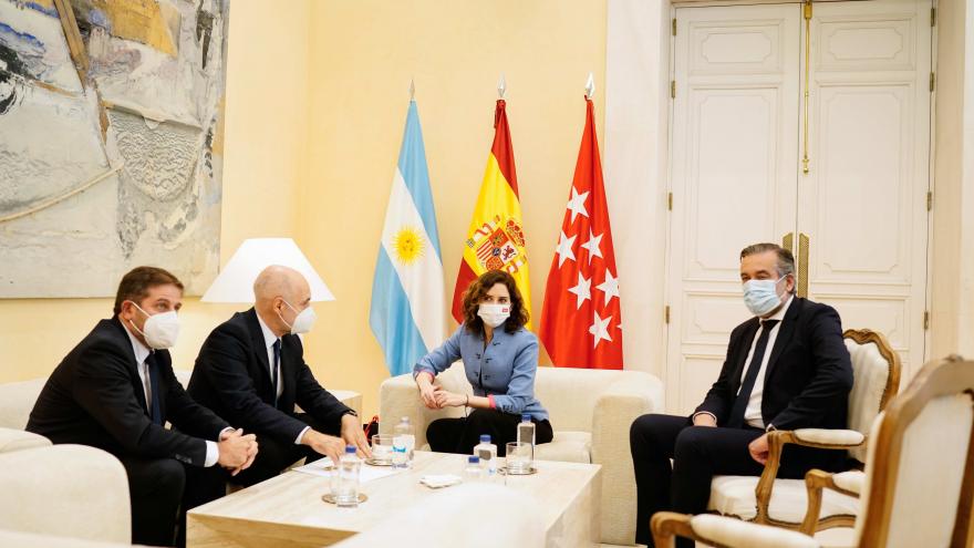 La presidenta durante la reunión