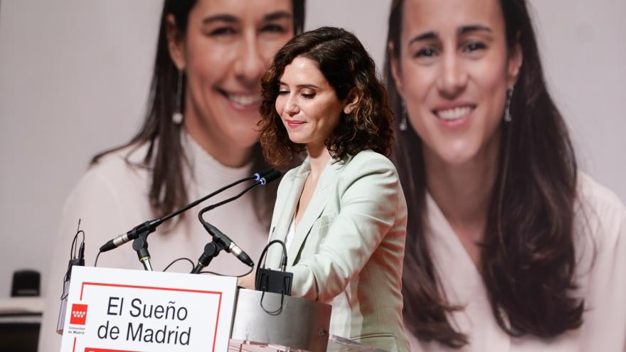 La presidenta durante su intervención en el acto