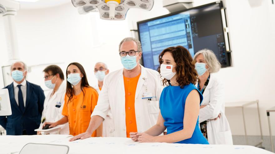 La presidenta en la visita al nuevo Centro Quirúrgico del Hospital