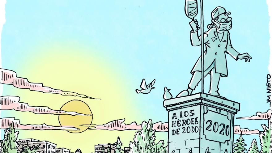 Una viñeta titulada "Monumento"