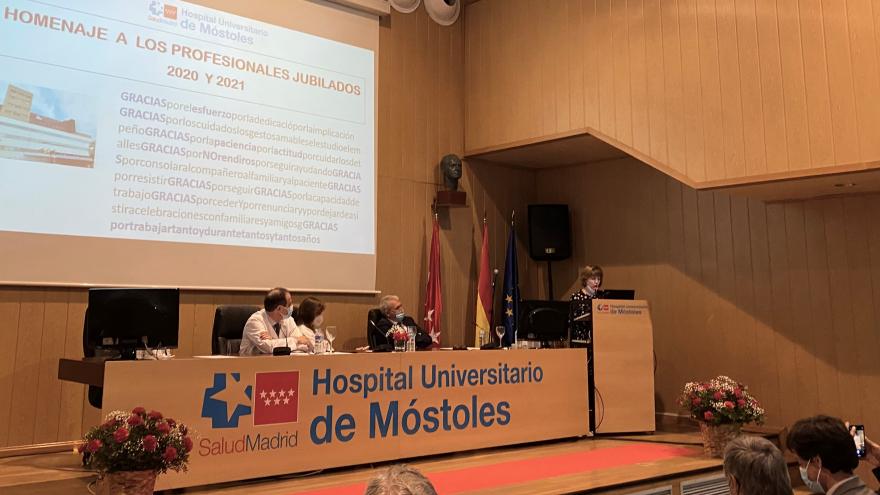  profesionales jubilados en el Hospital Universitario de Móstoles en 2020 y 2021