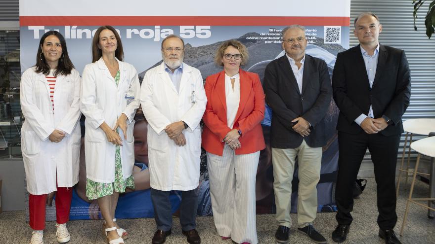 Acto de presentación Tu linea roja 55 en el Hospital La Paz