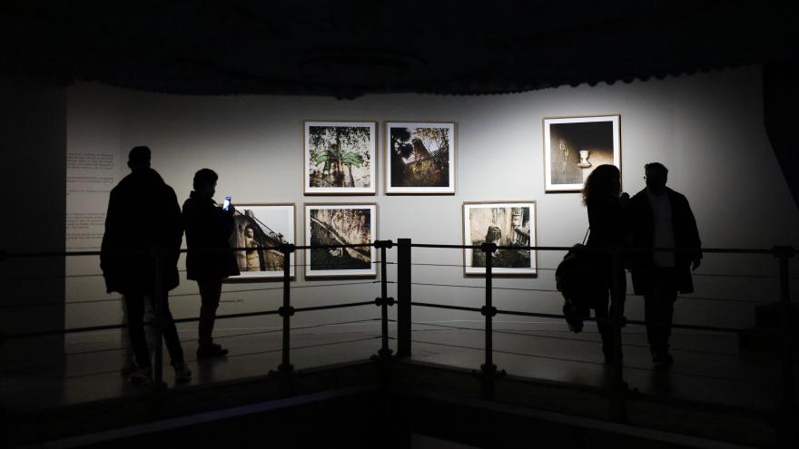 Algunas asistentes a la inauguración de la exposición