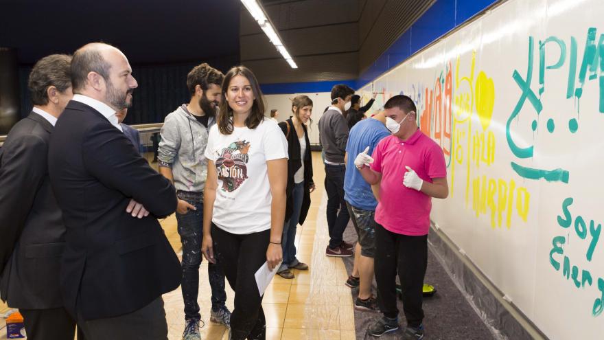 Imagen de cabecera #0 de la página de "Artistas urbanos y personas con discapacidad intelectual crearán un mural en Chamartín en favor de la inclusión social"