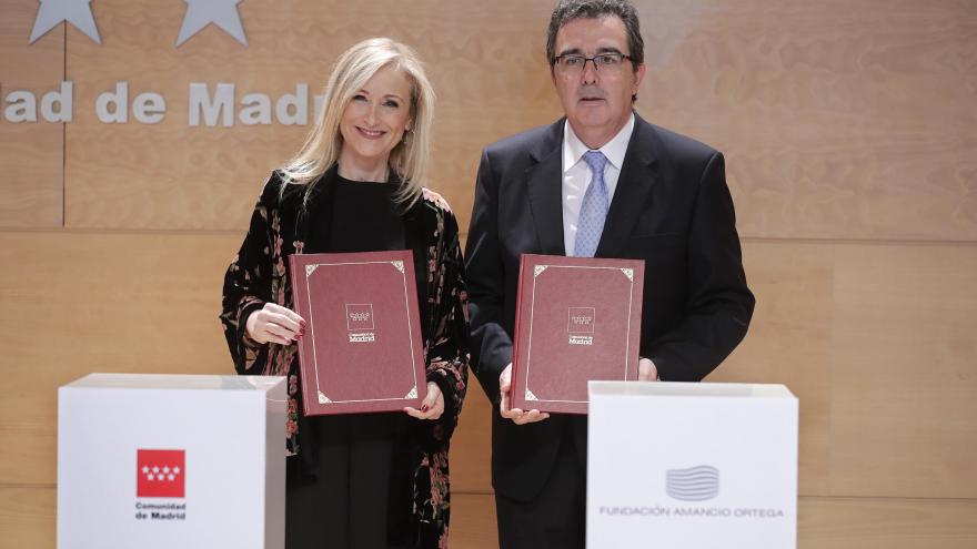 Imagen de cabecera #0 de la página de "Cifuentes agradece a la Fundación Amancio Ortega su donación de 46,5 millones a la sanidad madrileña"