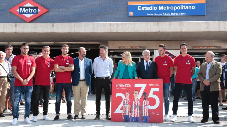 Imagen de cabecera #0 de la página de "Cifuentes anima a utilizar el Metro para acudir al nuevo estadio del Atlético de Madrid "