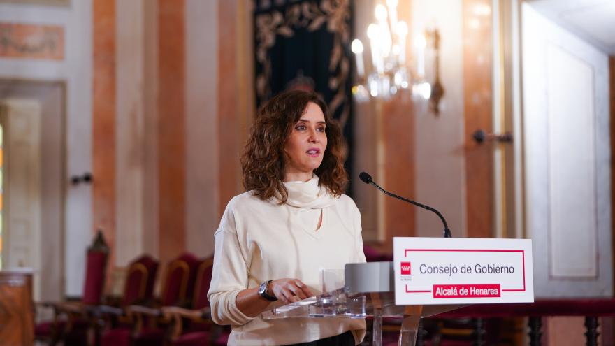 La presidenta durante la rueda de prensa