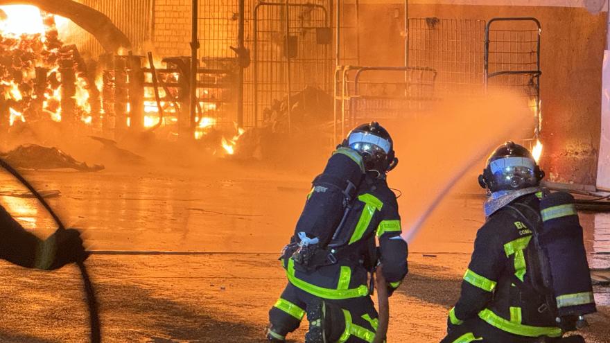 Intervención del Cuerpo de Bomberos de la Comunidad de Madrid