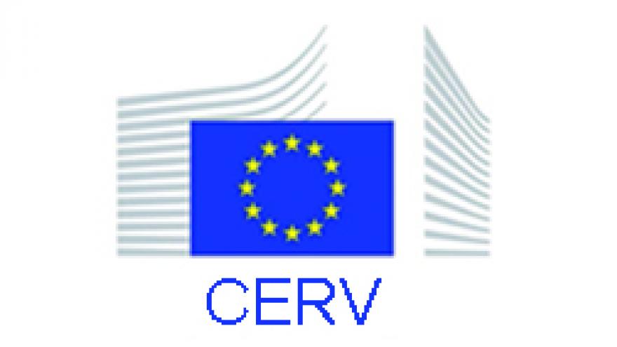 European Commission logo and CERV legend