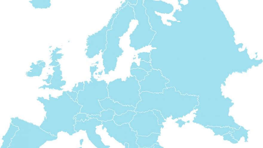 Mapa mudo de Europa