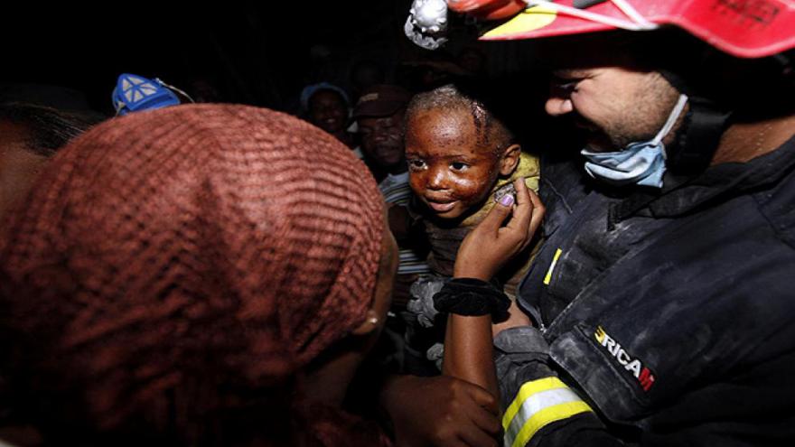 Bomberos en Haití