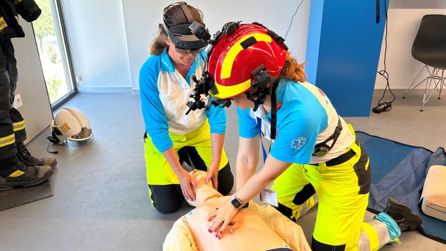 Profesionales de SUMMA 112 prueban la tecnología de Rescuer