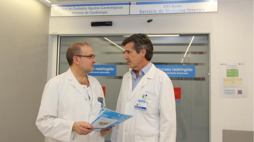 Los intensivistas Fernando Martínez y Miguel Sánchez.