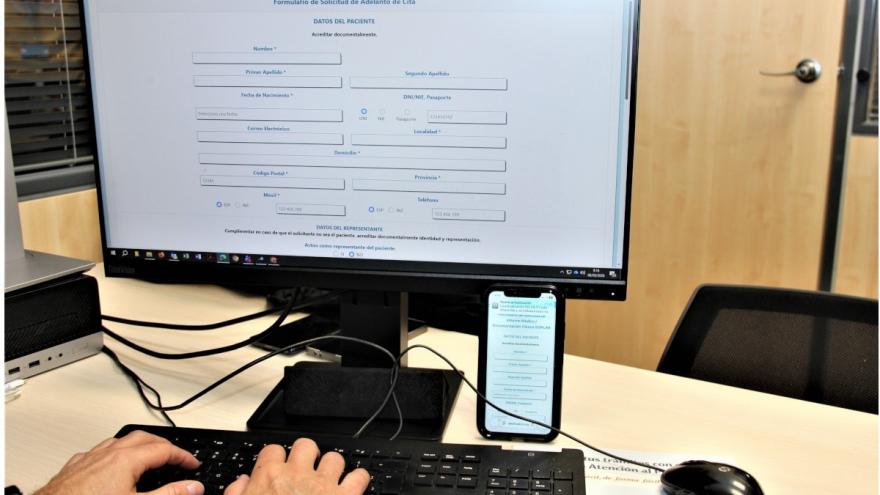 El formulario es accesible desde varios dispositivos