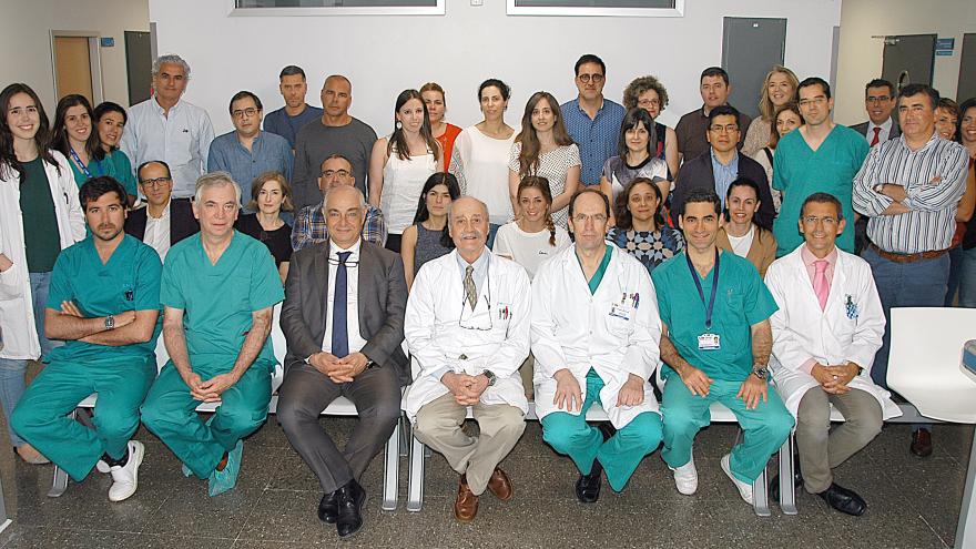 Imagen de los participantes en el Hospital Universitario Ramón y Cajal
