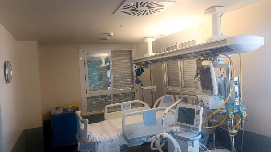 Cama de la Unidad de Reanimación Reanimación