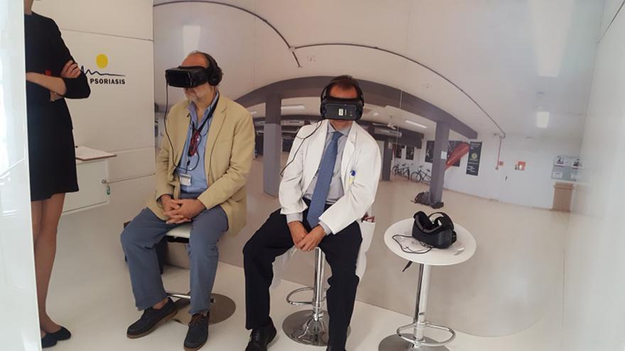 El Hospital de La Princesa da a conocer la psoriasis con gafas de realidad virtual