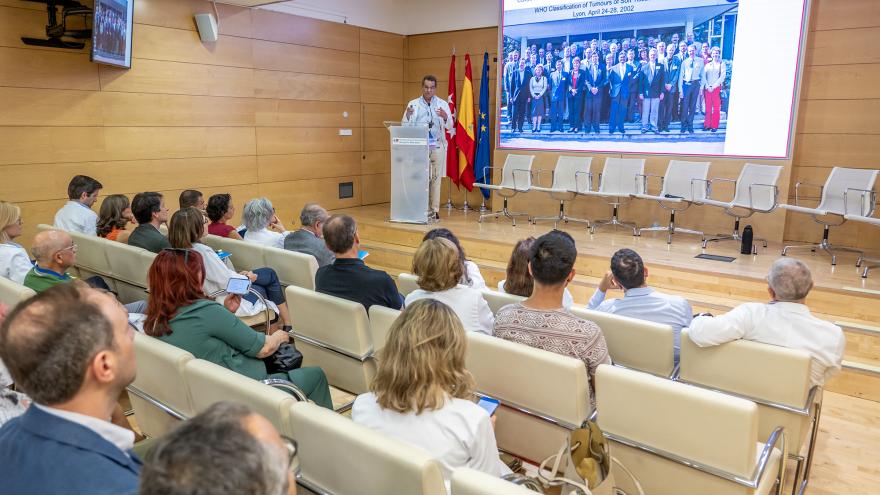 Presentación durante la jornada del sarcomas del Hospital Gregorio Marañón