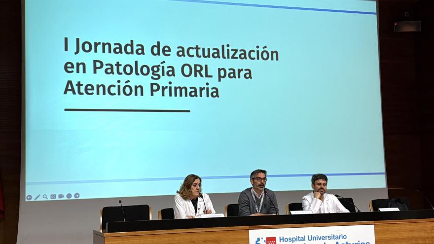 Mesa inaugural de la I Jornada de actualización en patoogía ORL