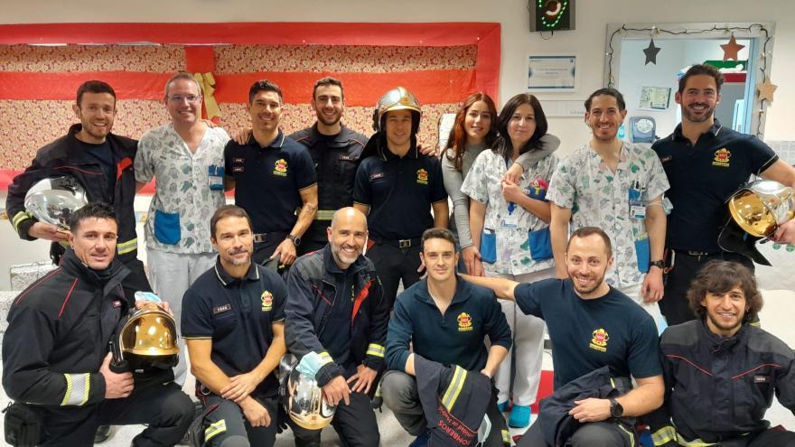 Visita bomberos Comunidad de Madrid