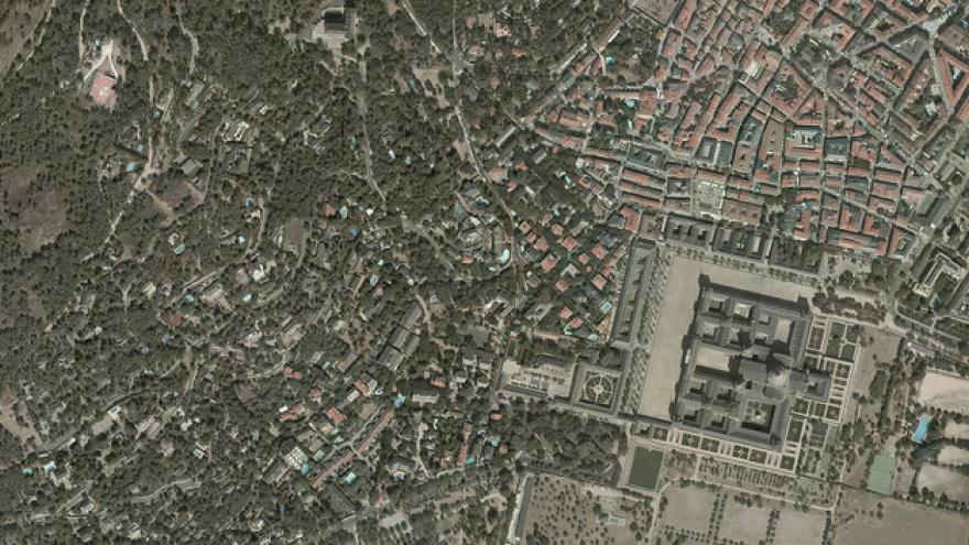 Vista aérea de San Lorenzo de El Escorial