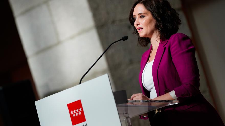 La presidenta de la Comunidad de Madrid, Isabel Díaz Ayuso