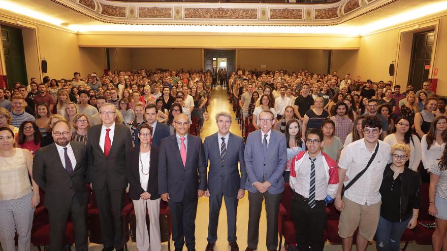 Garrido durante la visita