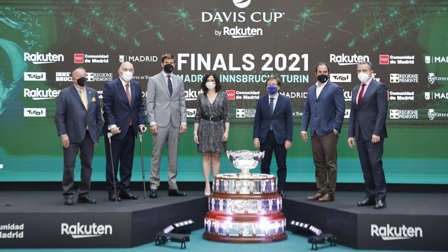 Isabel Díaz Ayuso ha presentado las finales de la Copa Davis 2021