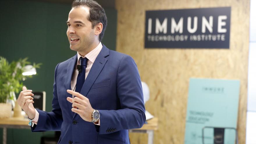 Ignacio Aguado durante en la inauguración del IMMUNE Technology Institute