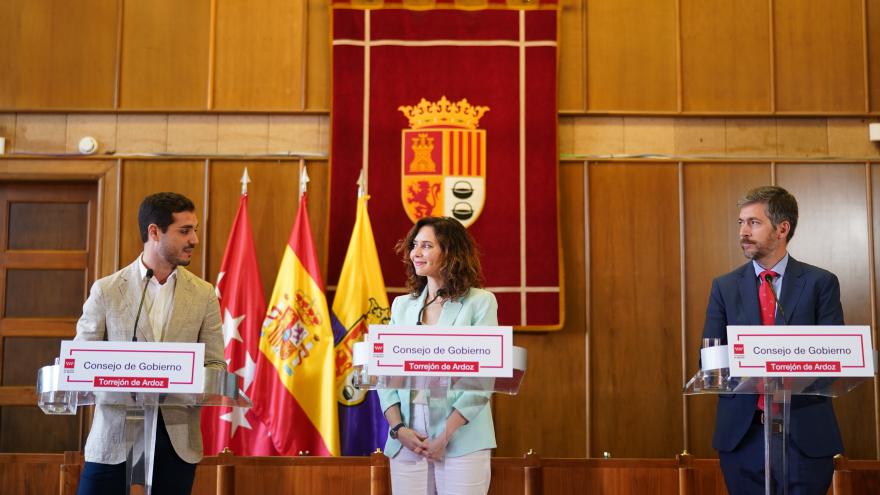 La presidenta Isabel Díaz Ayuso en una rueda de prensa tras el Consejo de Gobierno