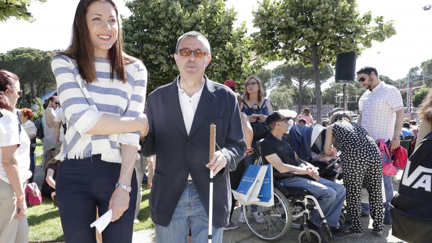 La consejera de Políticas Sociales y Familia ha participado hoy en el tradicional día de la ONCE en el Parque de Atracciones de Madrid