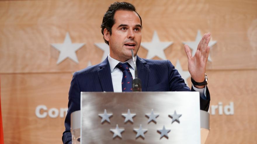 Ignacio Aguado durante la rueda de prensa tras el Consejo de Gobierno