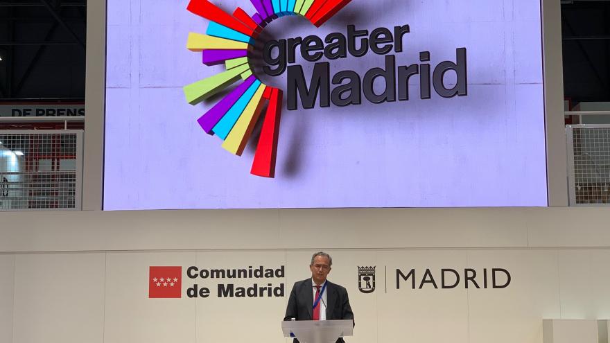 Enrique Ossorio ha dado a conocer la iniciativa Greater Madrid en el stand de la región ubicado en FITUR
