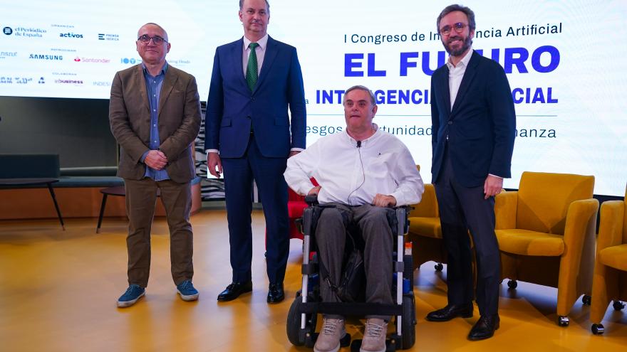 El consejero Miguel López-Valverde en la apertura del Congreso El futuro de la IA