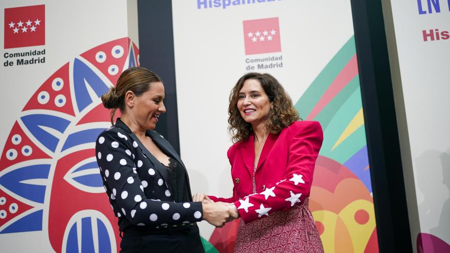 La presidenta Isabel Díaz Ayuso durante la programación de Hispanidad 2023